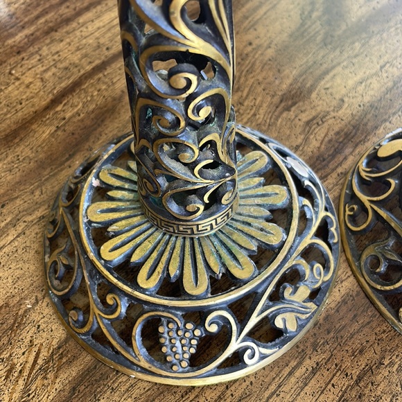 Brass candle holders - Picture 16 of 17